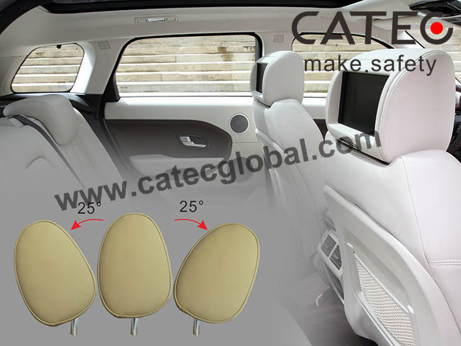 tilt adjustment for car headrest dvd player