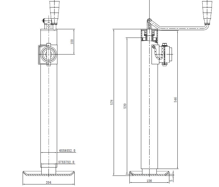 7000lbs trailer jack