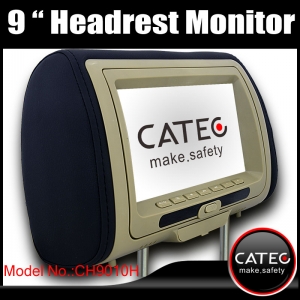 9 inch car headrest TV monitors / car seat back monitors with DVB-T ISDB-T ATSC-MH optional CH9010H